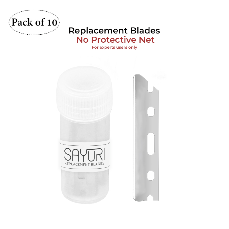 Replacement Blades For Facial Razor Without Protective Net – Sayuri